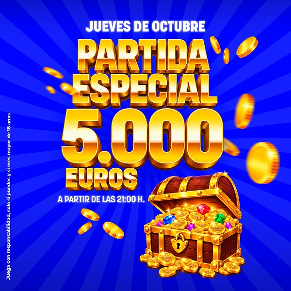 Promoción Bingo Las Vegas jueves partida 5000€